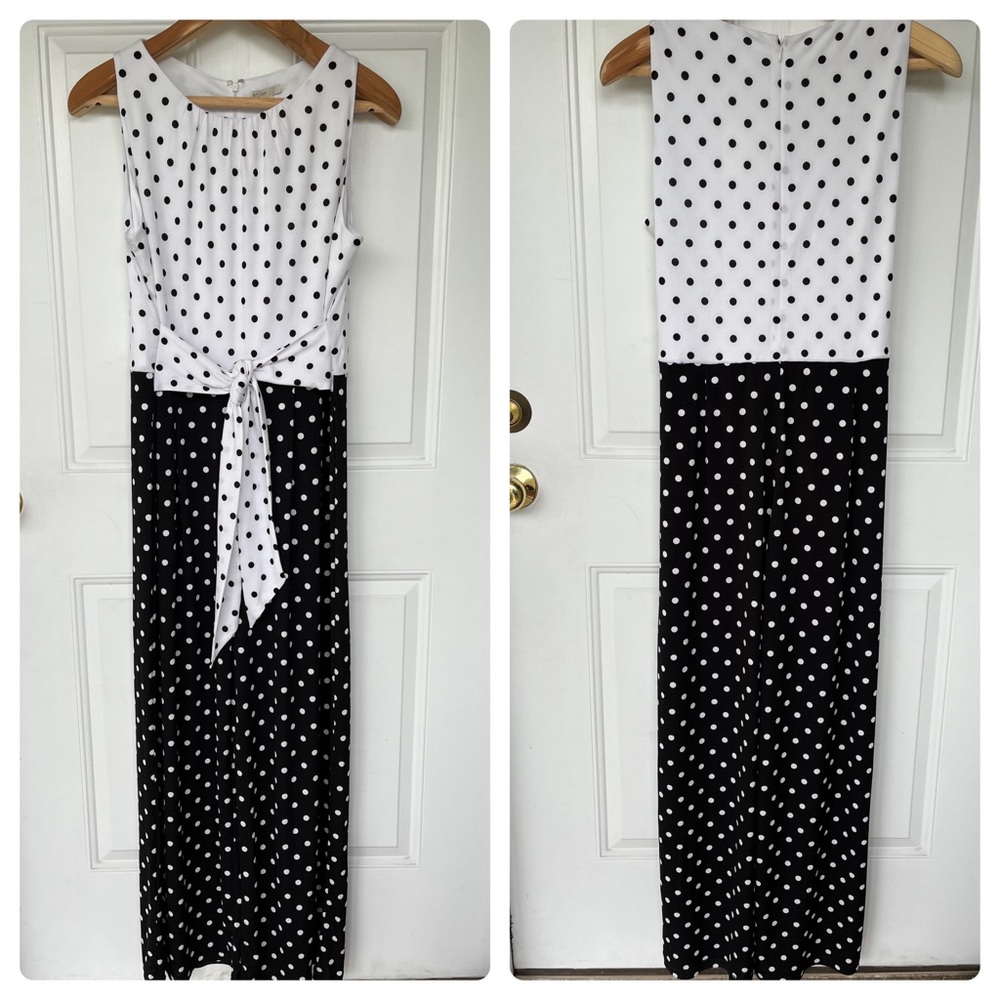 •Cato• NWT Black/White Polka Dot Jumpsuit - Size Large